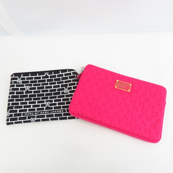 実際に弊社で買取させて頂いた【未使用】MARC BY MARC JACOBS/マークバイマークジェイコブス クラッチバッグ/タブレットケース M0001929/M6131024 2点セット