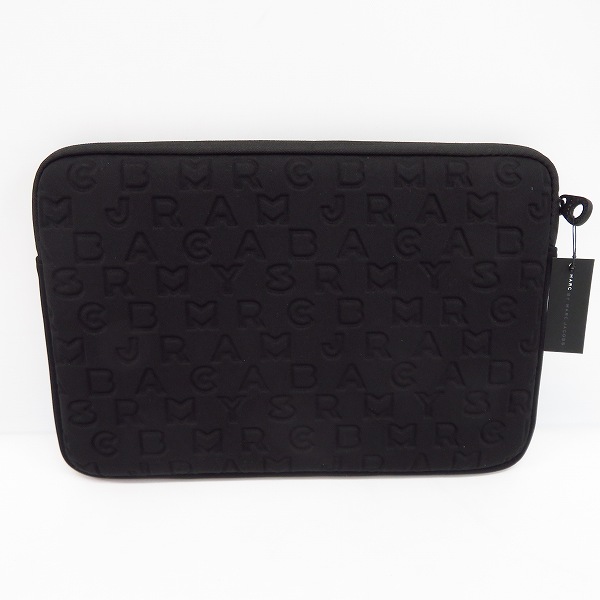 実際に弊社で買取させて頂いた【未使用】MARC BY MARC JACOBS/マークバイマークジェイコブス PC タブレットケース 横型 ブラック M6PE023の画像 1枚目