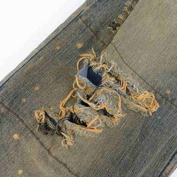 実際に弊社で買取させて頂いたIF SIX WAS NINE/イフシックスワズナイン ダメージ加工 デニムパンツ MUD MAX/BEAR 351DK 29の画像 6枚目