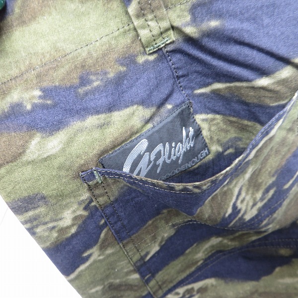 実際に弊社で買取させて頂いたGOOD ENOUGH/グッドイナフ TIGER BLEED FLIGHT PANTS タイガーカモ パンツ GE-142010/Mの画像 5枚目