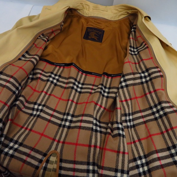 実際に弊社で買取させて頂いたBurberrys/バーバリー レディース インナーノバチェック ステンカラーコート ライナー付 FDA59-932-80/9ARの画像 7枚目