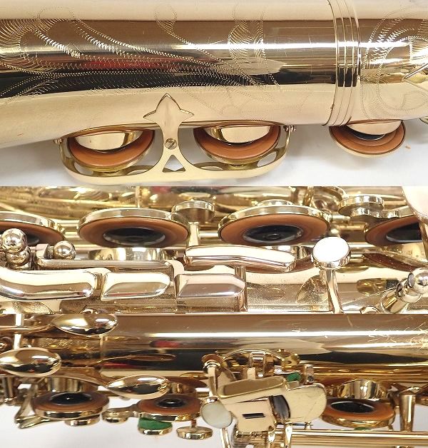 実際に弊社で買取させて頂いた★SELMER/セルマー テナーサックス SA80/Super Action 80 SERIE Ⅱ/シリーズ2 彫刻有り 52万台 ハードケース付 の画像 7枚目