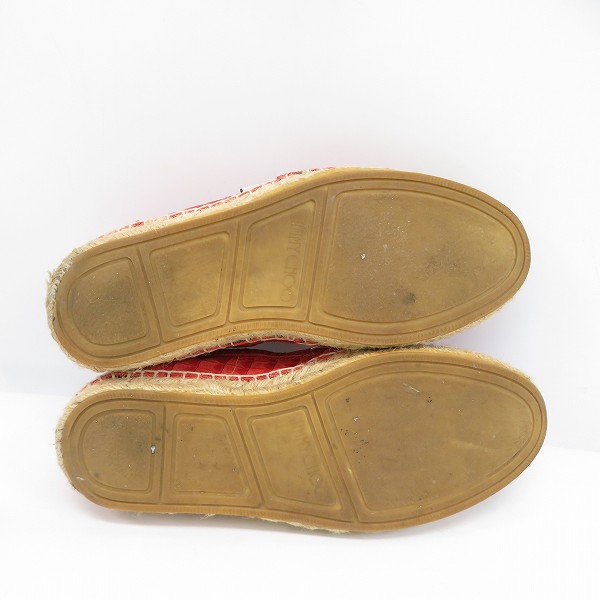 実際に弊社で買取させて頂いたJIMMY CHOO/ジミーチュウ VLAD エスパドリーユ スリッポン サイズ：40の画像 2枚目