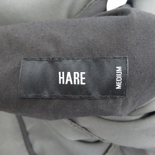 実際に弊社で買取させて頂いたHARE/ハレ ワイドパンツ グレー HA01264AD/Mの画像 5枚目