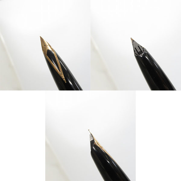実際に弊社で買取させて頂いたSHEAFFER/シェーファー シルバー×ゴールド ペン先 14K/585 万年筆/筆記用具 の画像 4枚目