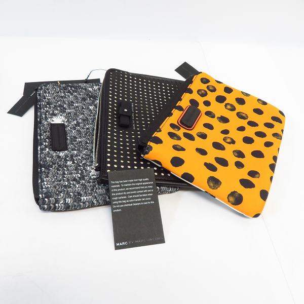 実際に弊社で買取させて頂いたMARC BY MARC JACOBS/マークバイマークジェイコブス ミニクラッチ/ポーチ M0005947/M0002308/M0005937 3点セットの画像 8枚目