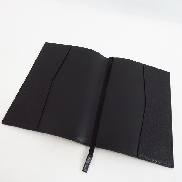 実際に弊社で買取させて頂いたdunhill/ダンヒル レザー ブックカバー ブラック/黒の画像 3枚目