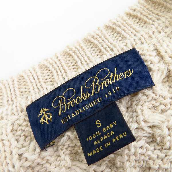 実際に弊社で買取させて頂いたBrooks Brothers/ブルックスブラザーズ ベビーアルパカ ケーブルニット Size：Sの画像 2枚目