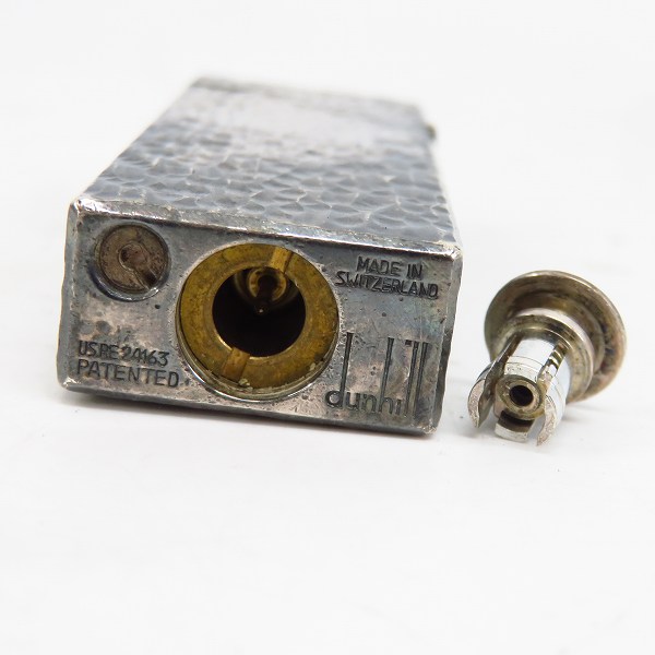 実際に弊社で買取させて頂いたdunhill/ダンヒル タタキ加工 サイドローラー ガスライター シルバーの画像 3枚目