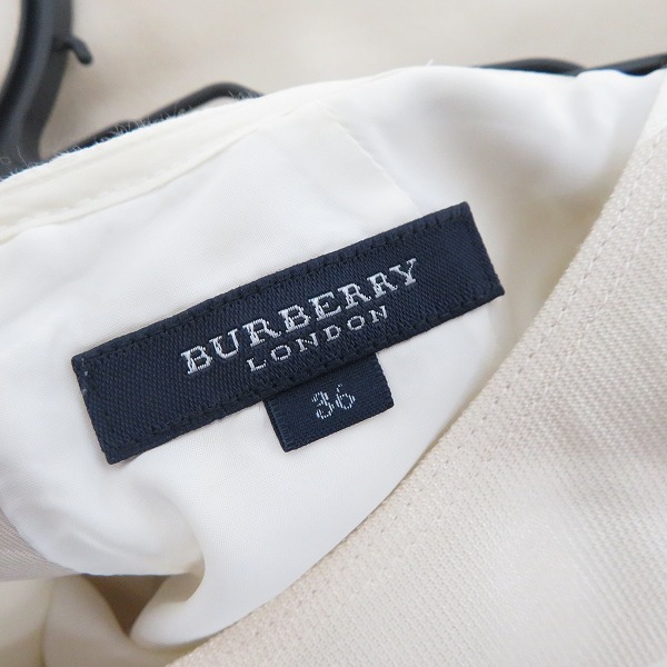 実際に弊社で買取させて頂いたBURBERRY LONDON/バーバリーロンドン ボーダー柄 ショートスリーブワンピース/36の画像 2枚目