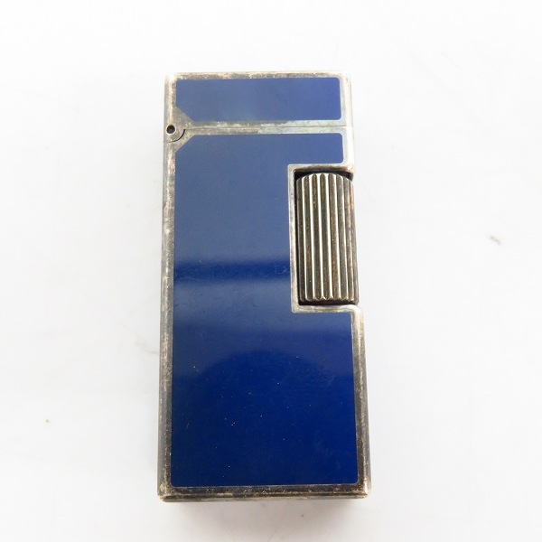 実際に弊社で買取させて頂いたdunhill/ダンヒル サイドローラーガスライター ネイビー×シルバー