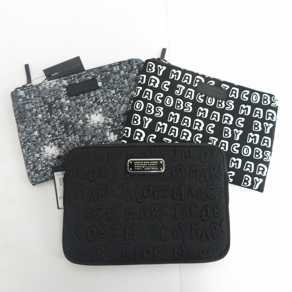 実際に弊社で買取させて頂いた【未使用】MARC BY MARC JACOBS/マークバイマークジェイコブス ミニクラッチ/ポーチ M0002302/M0003463/M0002308 3点セット