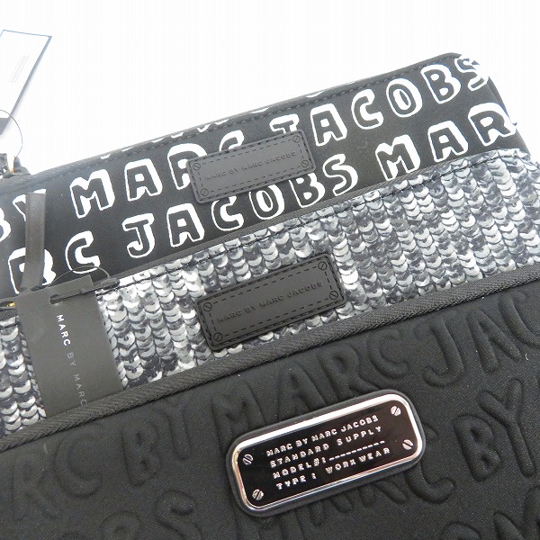実際に弊社で買取させて頂いた【未使用】MARC BY MARC JACOBS/マークバイマークジェイコブス ミニクラッチ/ポーチ M0002302/M0003463/M0002308 3点セットの画像 3枚目