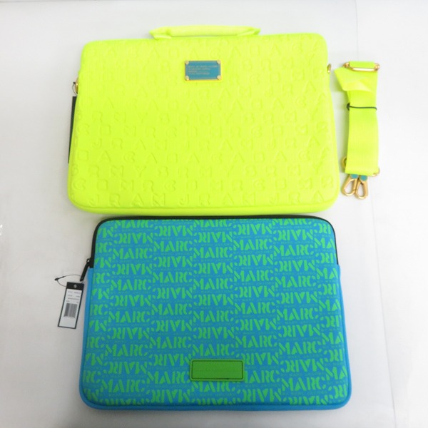 実際に弊社で買取させて頂いた【未使用】MARC BY MARC JACOBS/マークバイマークジェイコブス クラッチバッグ/タブレットケース M6131060/M0003214 2点セット