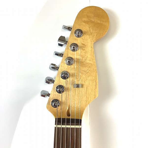 実際に弊社で買取させて頂いた★メーカー不明 詳細不明 ジャガー シェイプ エレキギター Bacchus製ソフトケース付きの画像 1枚目