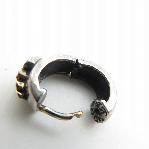 実際に弊社で買取させて頂いた【ギャラ付き】LEATHERS & TREASURES/レザーズアンドトレジャーズ sacred heart K18フレーム ピアス 片耳の画像 4枚目