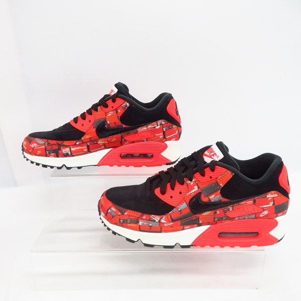 実際に弊社で買取させて頂いたNIKE×atmos/ナイキ×アトモス AIR MAX 90 PRNT "WE LOVE NIKE"/エアマックス90 プリント スニーカー AQ0926-001/24.0の画像 3枚目
