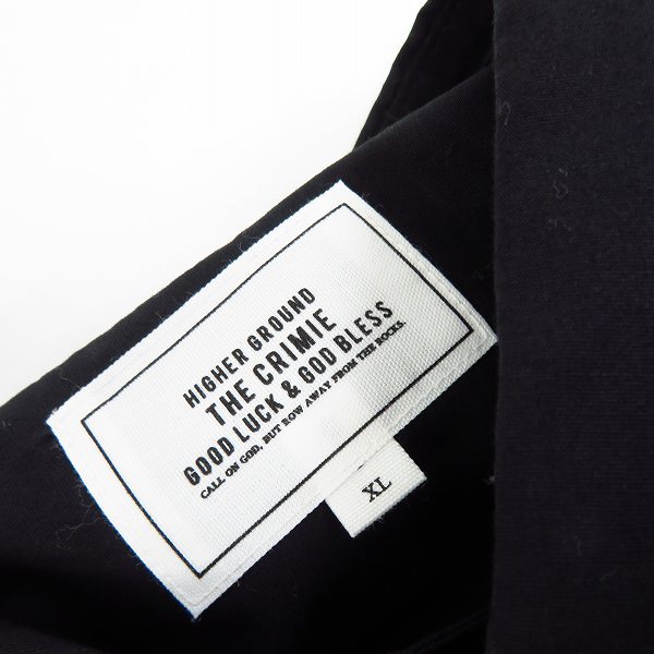 実際に弊社で買取させて頂いたCRIMIE/クライミー REALIZED WORKS  ボタンダウン 半袖 ストレッチシャツ ブラック XLの画像 2枚目
