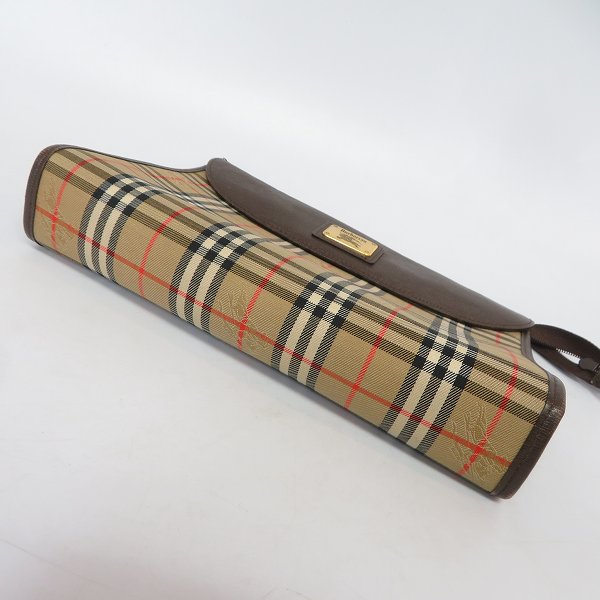 実際に弊社で買取させて頂いたBurberrys/バーバリーズ ヴィンテージ ノバチェック セカンドバッグの画像 2枚目