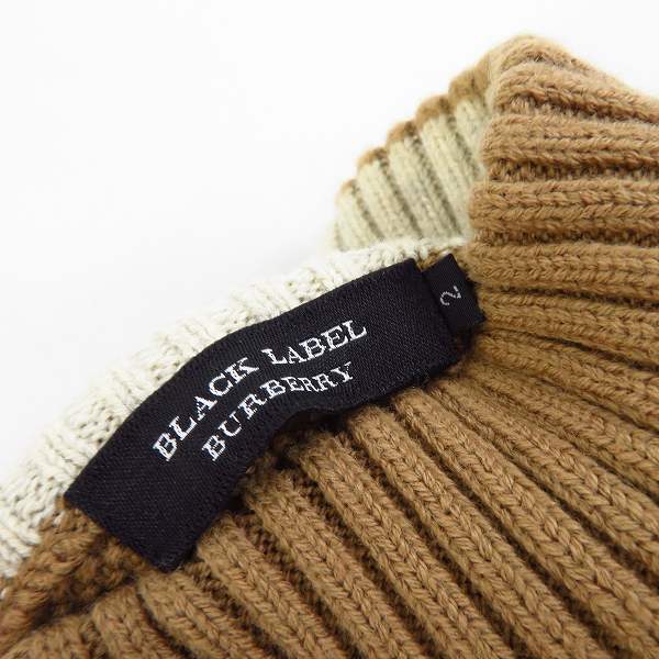 実際に弊社で買取させて頂いたBURBERRY/バーバリー ブラックレーベル ニット ボタンジャケット D1N15-814-46/2の画像 2枚目