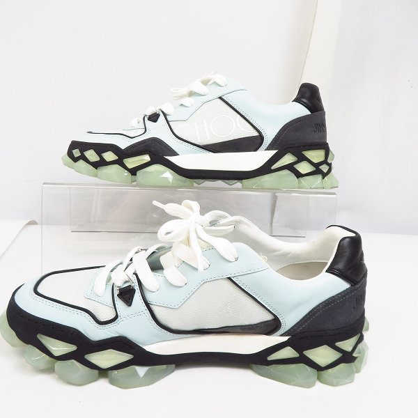 実際に弊社で買取させて頂いたJIMMY CHOO/ジミーチュウ DIAMOND X TRAINER/MUM X POWDER BLUE MIX 204 42の画像 3枚目