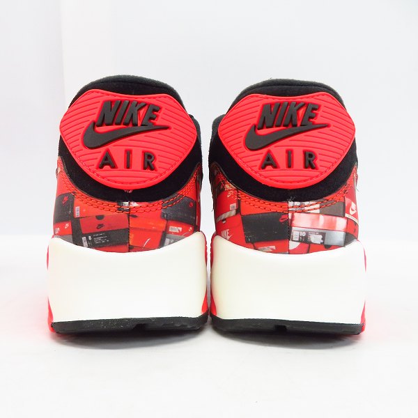 実際に弊社で買取させて頂いたNIKE×atmos/ナイキ×アトモス AIR MAX 90 PRNT "WE LOVE NIKE"/エアマックス90 プリント スニーカー AQ0926-001/24.0の画像 1枚目