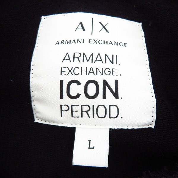 実際に弊社で買取させて頂いたARMANI EXCHANGE/アルマーニエクスチェンジ ICON ロゴ刺繍スウェットトレーナー Lの画像 2枚目