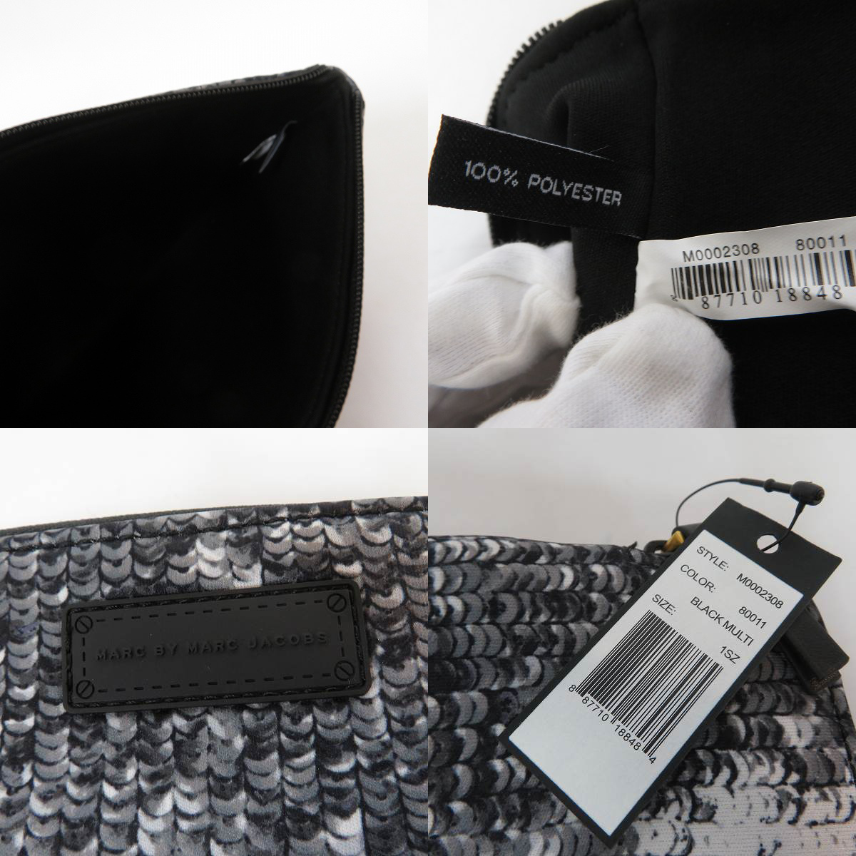 実際に弊社で買取させて頂いた【未使用】MARC BY MARC JACOBS/マークバイマークジェイコブス ミニクラッチ/ポーチ M0002302/M0003463/M0002308 3点セットの画像 6枚目