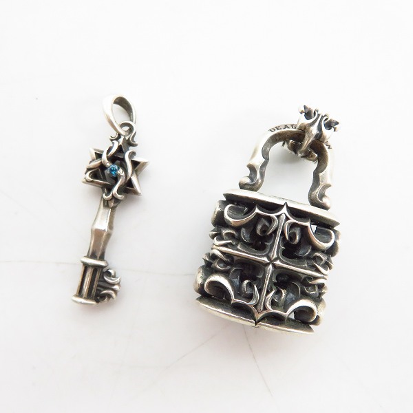 実際に弊社で買取させて頂いたDEAL DESIGN/ディールデザイン ペルソナパドロック/キーペンダント/チェーン/ネックレス 3点セットの画像 1枚目