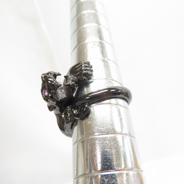 実際に弊社で買取させて頂いたDEAL DESIGN/ディールデザイン ブラックコーティングパンサーリング/27号の画像 7枚目