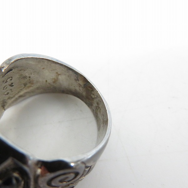 実際に弊社で買取させて頂いた【ギャラ付き】LEATHERS & TREASURES/レザーズアンドトレジャーズ NEW imperial KINGS CROWN RING w/stone 19号の画像 7枚目