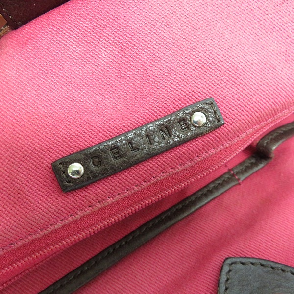 実際に弊社で買取させて頂いたCELINE/セリーヌ ラフィア×レザー トートバッグ/ハンドバッグの画像 5枚目