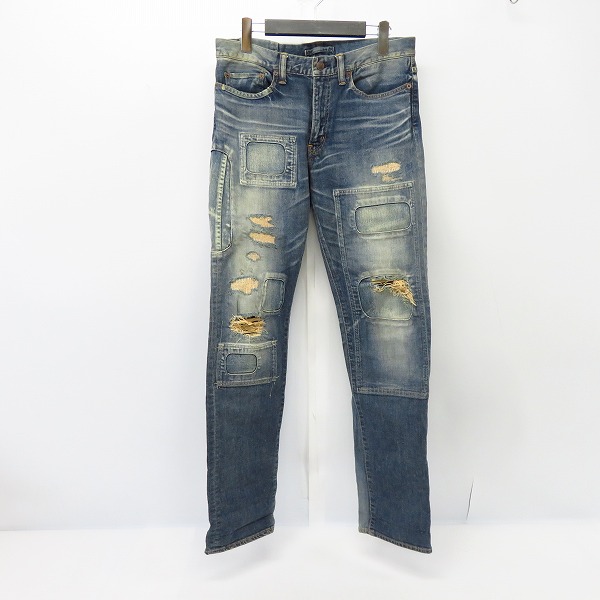 実際に弊社で買取させて頂いたMIHARAYASUHIRO/ミハラヤスヒロ リペア加工 デニムパンツ 21022111/44
