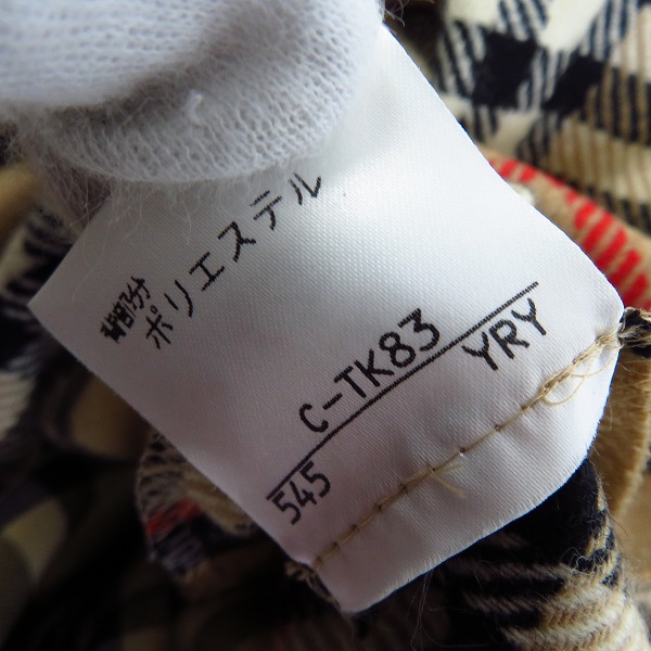 実際に弊社で買取させて頂いたBurberrys/バーバリー レディース インナーノバチェック ステンカラーコート ライナー付 FDA59-932-80/9ARの画像 6枚目