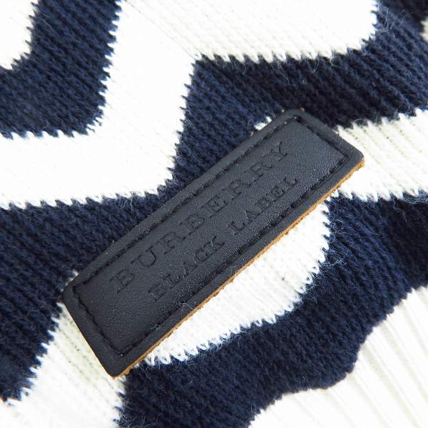 実際に弊社で買取させて頂いたBURBERRY/バーバリー ブラックレーベル 幾何学 ニット/セーター D1N15-114-29/2の画像 6枚目