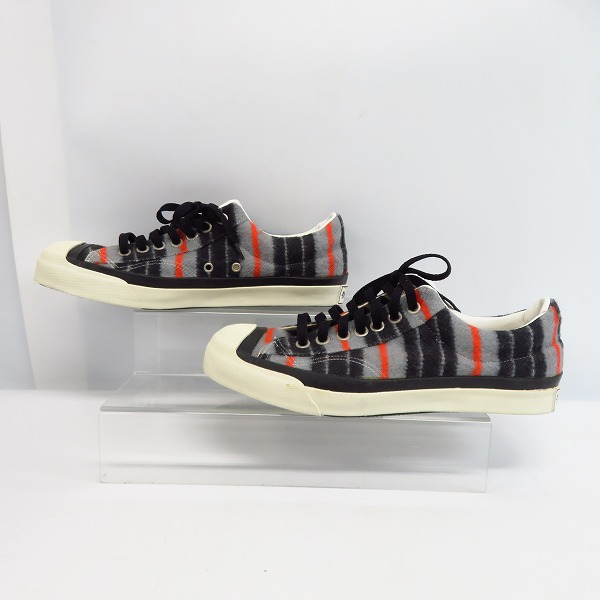 実際に弊社で買取させて頂いたDOARAT/ドゥアラット ストライプ柄 スニーカー/シューズ DAR-F-019/011-308/Lの画像 3枚目