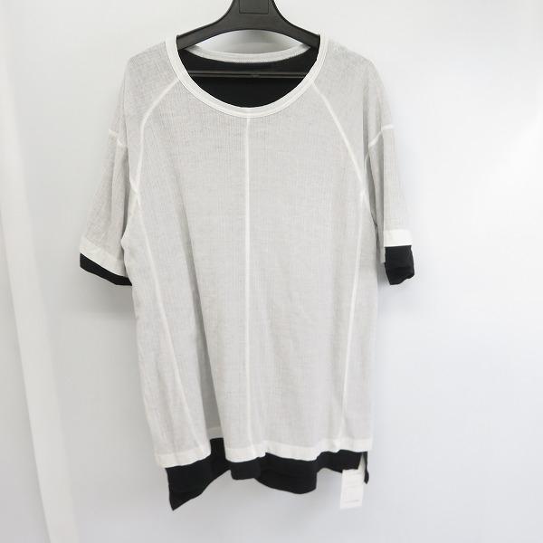 実際に弊社で買取させて頂いたThe Viridi-anne/ザ ヴィリジアン fascinate Tereko Short Sleeve Layered Tee/レイヤードTシャツ 白/2