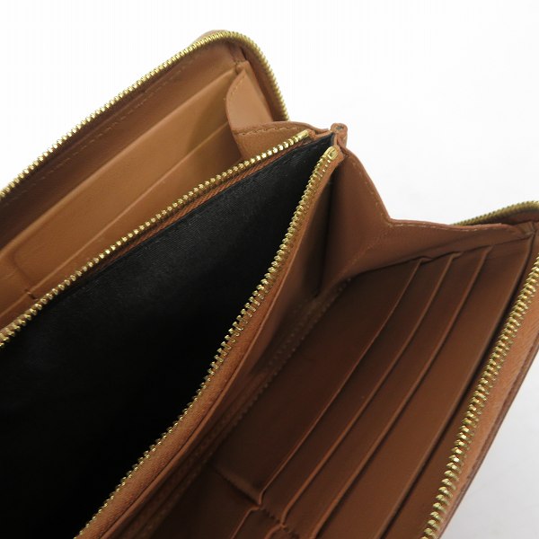 実際に弊社で買取させて頂いたCELINE/セリーヌ ラウンドファスナー ウォレット 長財布 バイカラーの画像 3枚目