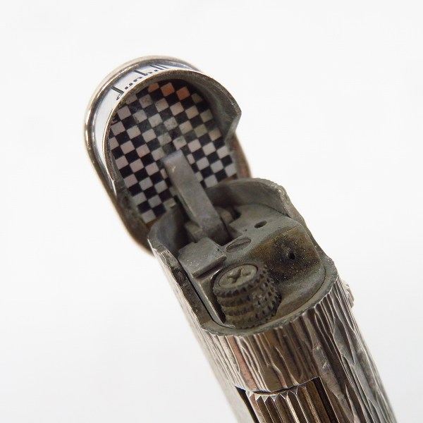 実際に弊社で買取させて頂いたdunhill/ダンヒル タタキ加工 サイドローラー ガスライター スティックタイプ シルバーの画像 4枚目