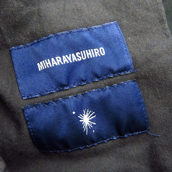 実際に弊社で買取させて頂いたMIHARAYASUHIRO/ミハラヤスヒロ チノパンツ 内デニム加工 ブラック系 51122198/46の画像 2枚目
