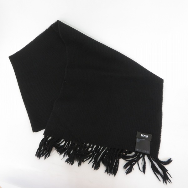 実際に弊社で買取させて頂いたHUGO BOSS/ヒューゴボス ウール マフラー ブラック