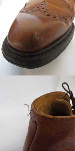 実際に弊社で買取させて頂いたCHEANEY/チーニー  UNITED ARROWS/ユナイテッドアローズ 別注 ウイングチップ チャッカブーツ M8422/5.5の画像 7枚目
