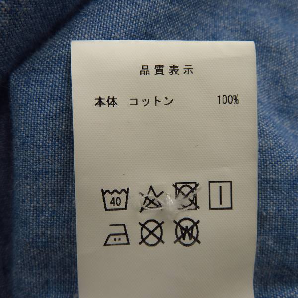実際に弊社で買取させて頂いたDESCENDANT/ディセンダント 20SS VANNING CHAMBRAY SHIRT/ステンシル シャンブレー 長袖 シャツ 201WVDS-SHM03/3の画像 3枚目