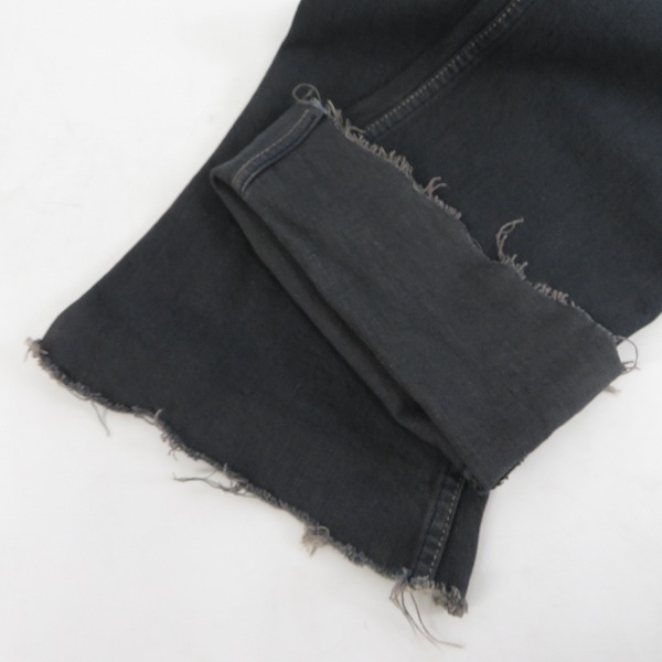 実際に弊社で買取させて頂いたIF SIX WAS NINE/イフシックスワズナイン ダメージ加工 デニムパンツ MUD MAX/BCM 351DK/ブラック系/30の画像 5枚目
