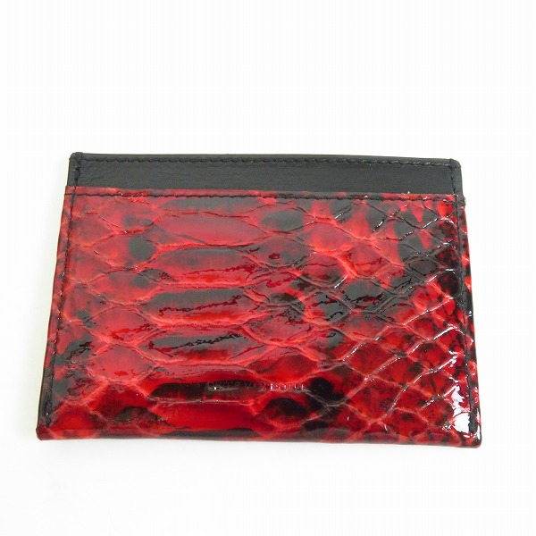 実際に弊社で買取させて頂いたDRIES VAN NOTEN/ドリス ヴァン ノッテン パイソン柄 カードケースの画像 1枚目