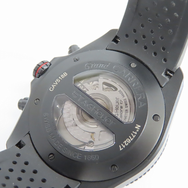 実際に弊社で買取させて頂いたTAGHeuer/タグホイヤー グランドカレラ キャリバー17 自動巻き 腕時計 CAV518B.FT6016の画像 5枚目