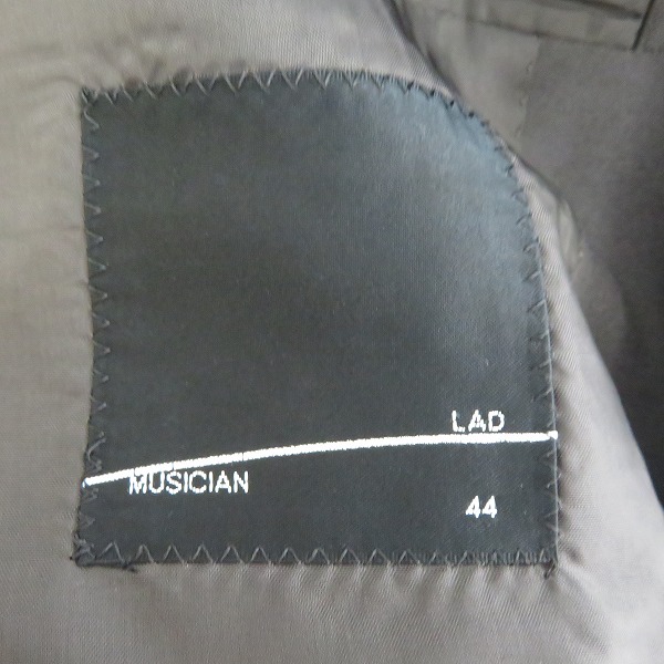 実際に弊社で買取させて頂いたLAD MUSICIAN/ラッドミュージシャン 1B テーラードジャケット 2114-301/44の画像 2枚目