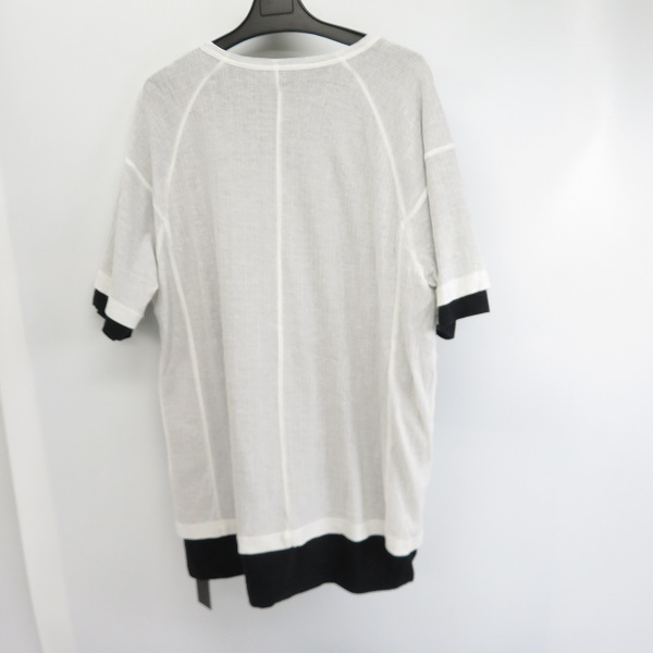 実際に弊社で買取させて頂いたThe Viridi-anne/ザ ヴィリジアン fascinate Tereko Short Sleeve Layered Tee/レイヤードTシャツ 白/2の画像 1枚目