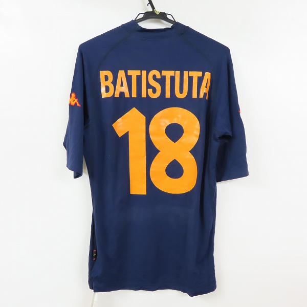 実際に弊社で買取させて頂いたKappa/カッパ セリエA ASローマ 18番 バティストゥータ ホームユニフォーム/Lの画像 1枚目