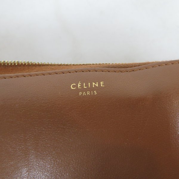 実際に弊社で買取させて頂いたCELINE/セリーヌ ラウンドファスナー ウォレット 長財布 バイカラーの画像 4枚目